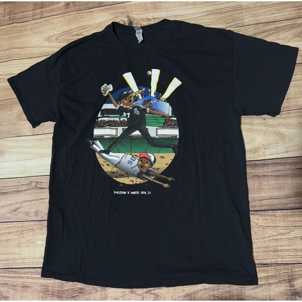 Delisha X Chicago White Sox 23 2023 Southside Kids Baseball Stadium T Shirt XL
